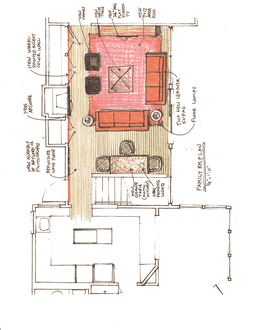 Preliminary Project Plan - Living Room, With Furniture